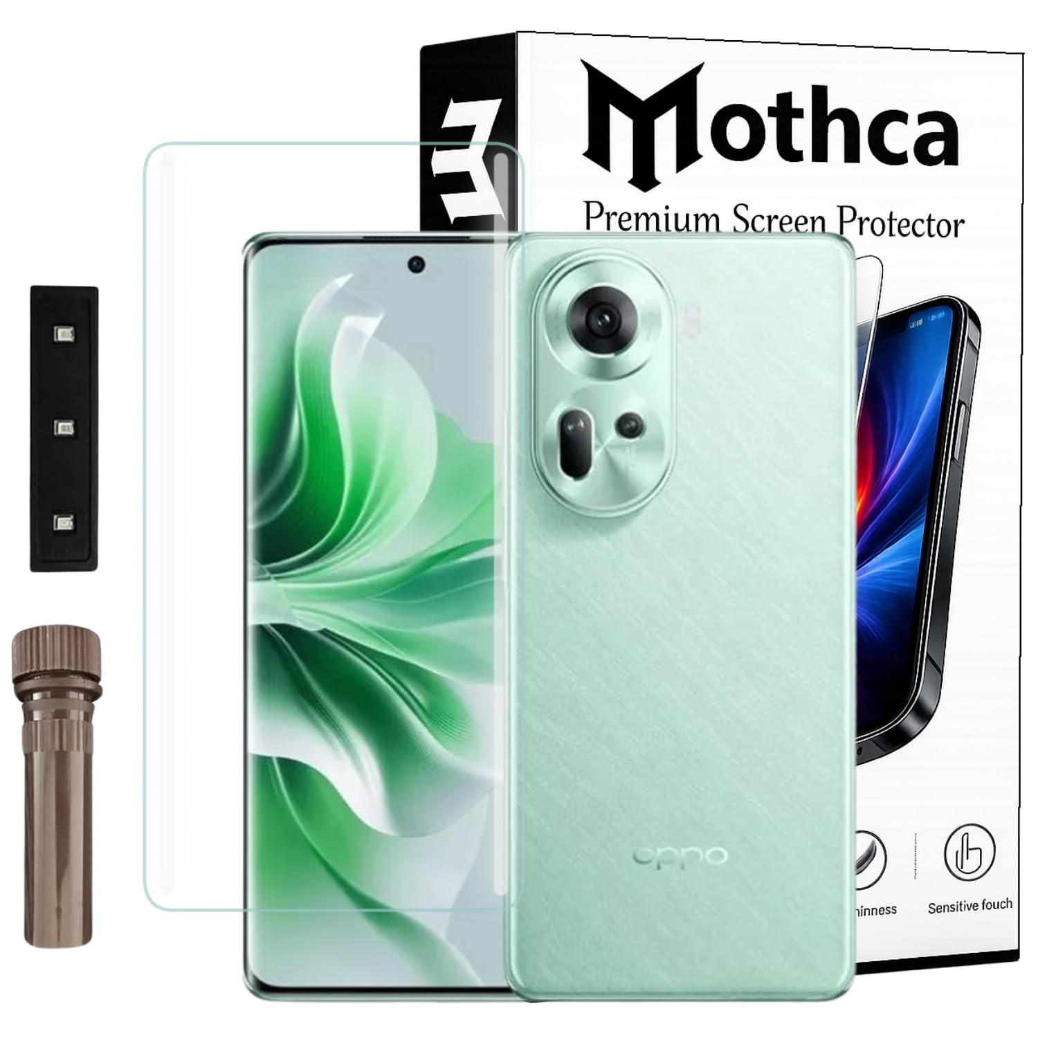Mothca Premium Curved UV Tempered Glass Screen Protector for Realme GT 6 / GT 6T | HD Clear | Full Screen Coverage (Pack of 1) — Amazon image 13