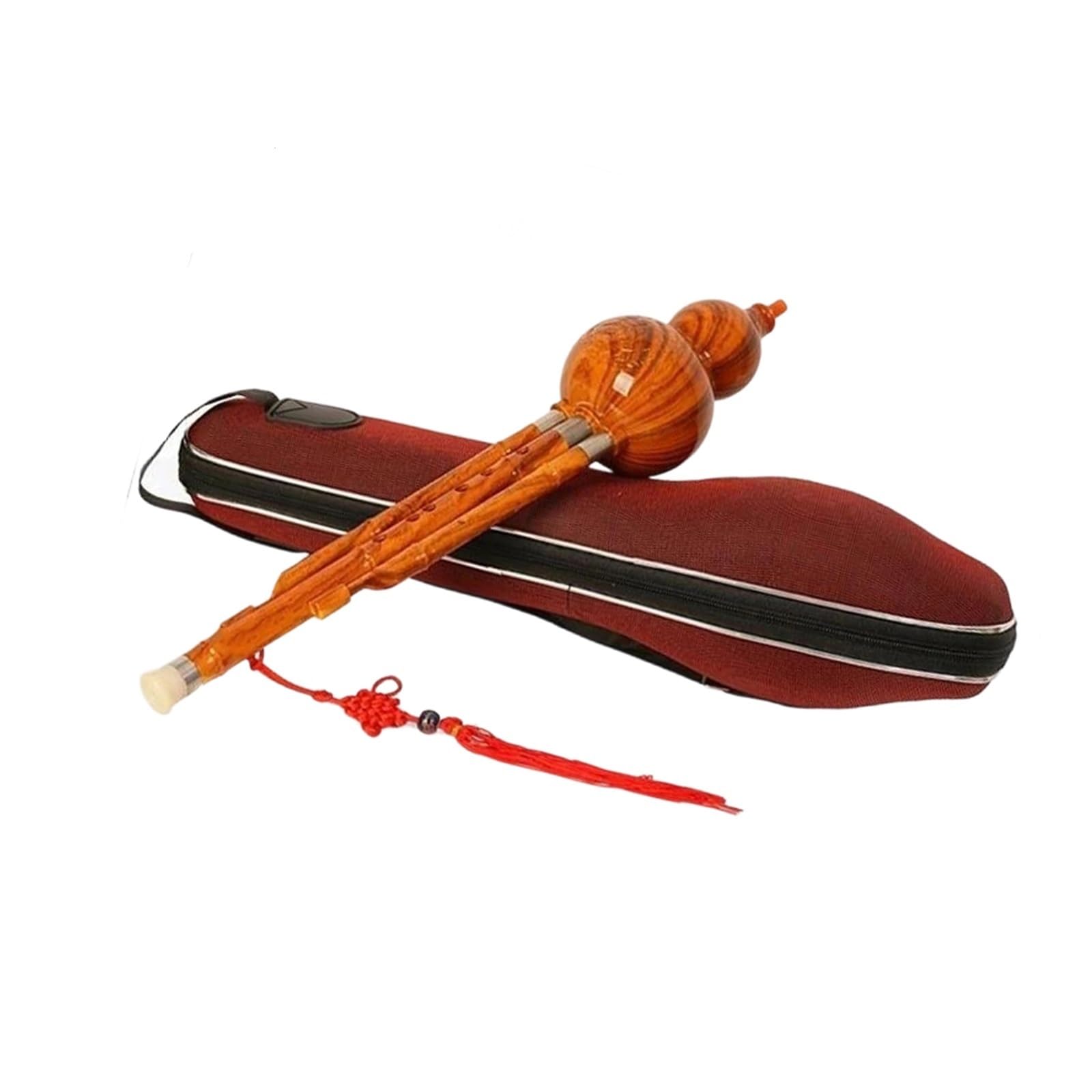 Strumento Portatile A Fiato E A Fiato In Si Bemolle O Do Hulusi In Resina Colorata(Wood B flat)
