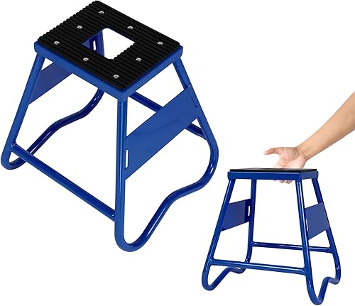 Soporte para motocross Dirt Bike de 3.5 x 3.5 pulgadas, orificio de drenaje, mantenimiento de elevación Jack de 1000 libras de capacidad