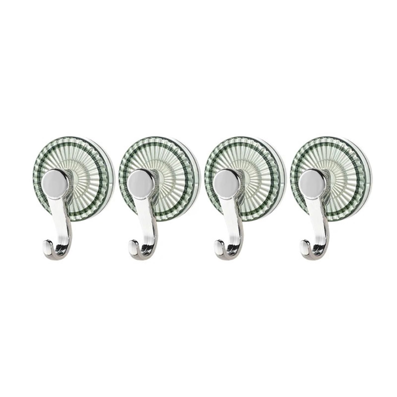 SEVEQIS Glass Suction Cup, Suction Cup Hook Set Adhesive Wall Hooks Daily Use Reusable 3KG Weight Capacity(Groen)