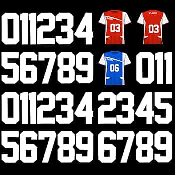 Amazon.com: 33 Pcs Iron on Numbers for Clothing - 8 Inch