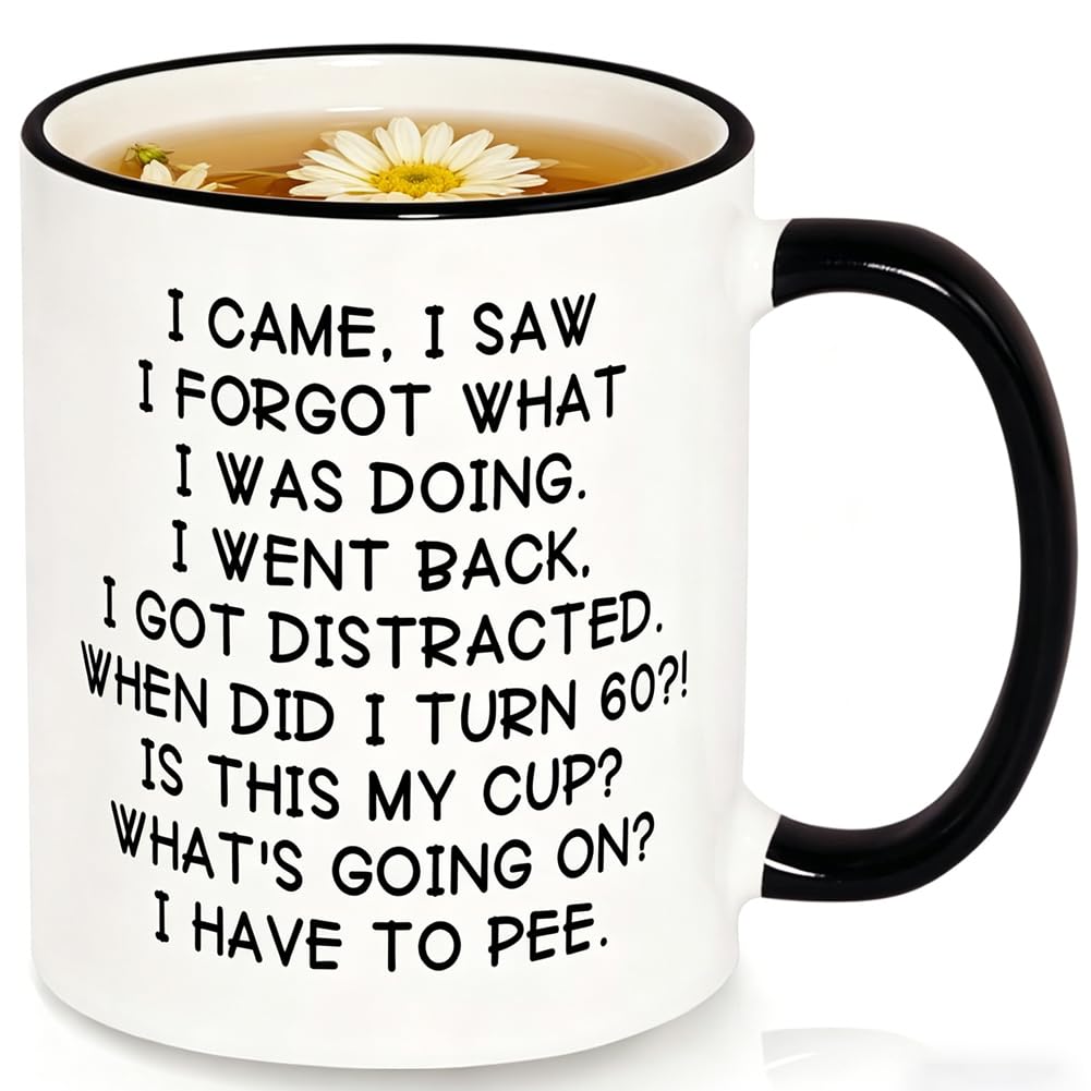 QYEHF Funny Birthday Women for Women Men, Vintage 1974 Cups Coffee Mug 11oz,for Gifts (60 Years Old)
