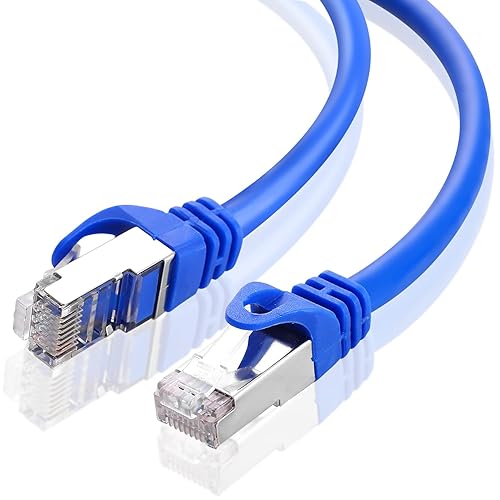 Miniatura 2 de Cable Ethernet blindado CAT 6 de 25 pies, para interiores de alta velocidad (SFTP) 10 Gbps blindado sin enganches, cable Ethernet de 25 pies para