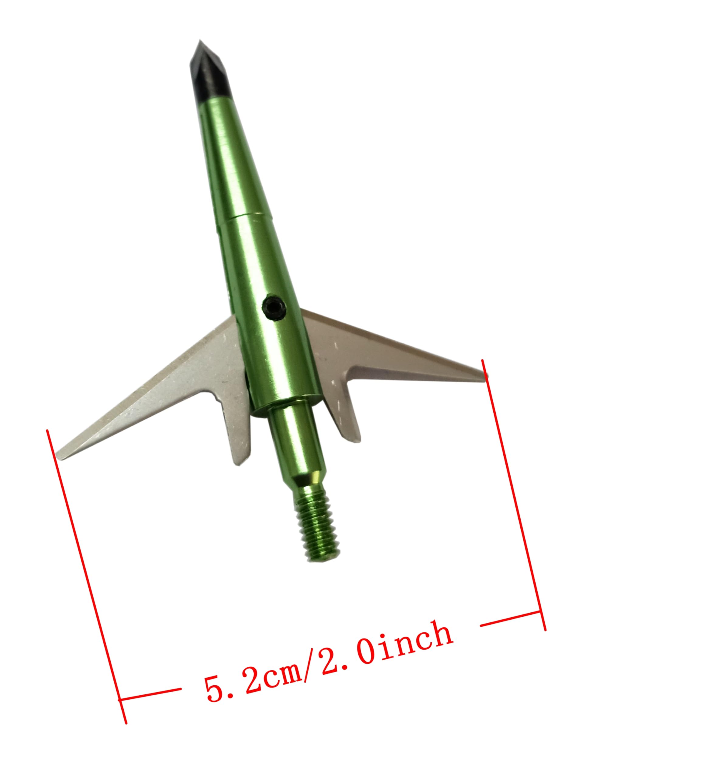 cqwsbsy 6PK Archery Hunting Broadheads,100 Grain, Stainlee Steel Expandable Blade 2 Inch Cut, Hunting Heads Arrow Tips Compatible Crossbow& Compound Bow