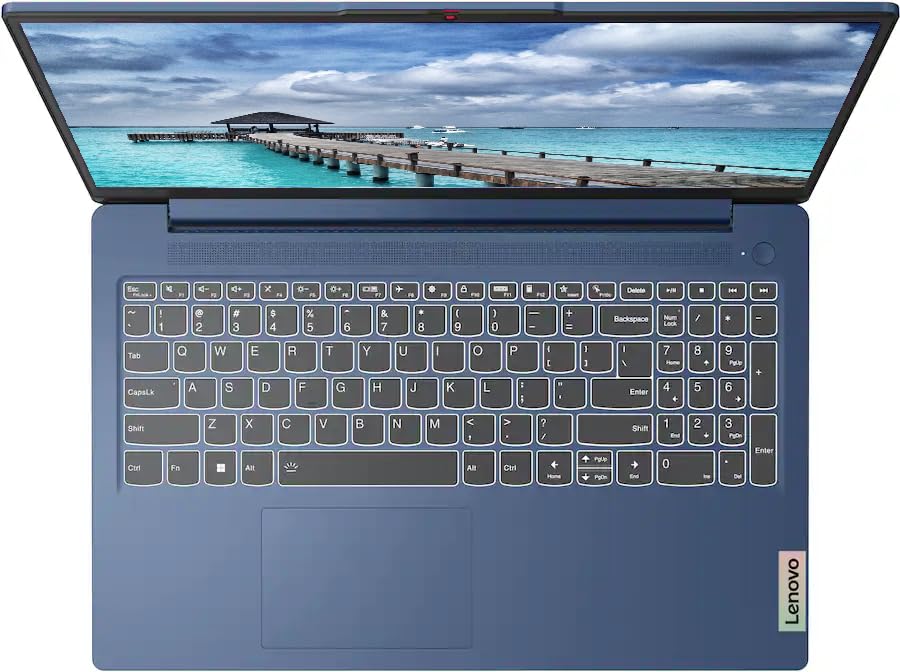 Image of Lenovo IdeaPad Slim 3 15.6 inch FHD Laptop, with Free Lifetime Microsoft Office, AMD Ryzen 5 40, 8GB RAM, 1TB SSD, AMD Radeon 610M, Windows 11 Pro, Abyss Blue, WiFi 6, Copilot, with USB Hub
