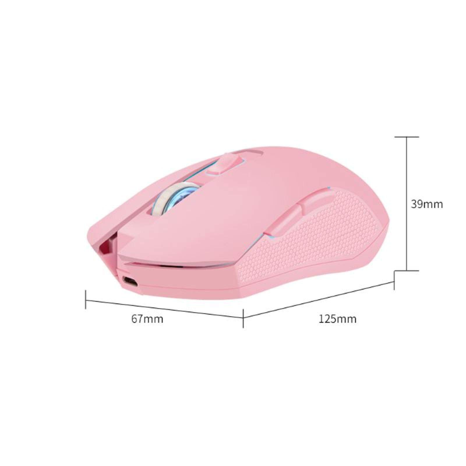 Mouse Per Computer Rosa Mouse Wireless Da 1600 Dpi Ragazza Senza Fili Mouse Carino Mouse Ottico Mouse Alla Moda Per Laptop GINCE XP/7/8/10 - Foto 5