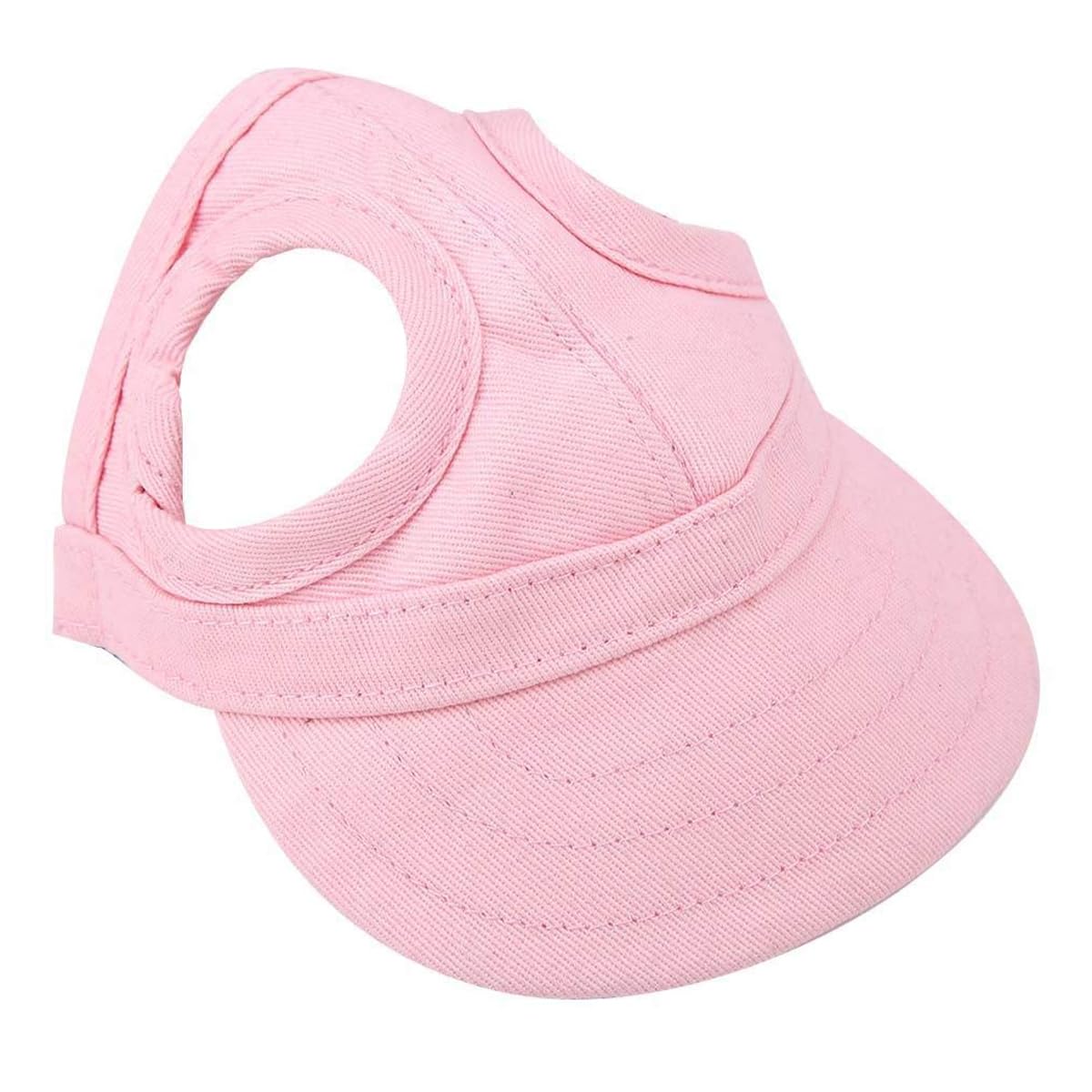 POFET Cappellini da Baseball alla Moda per Cani e Gatti con Cinturino Regolabile e Fori per Le Orecchie, Cappellino da Sole alla Moda per Animali Domestici, Cappello da Viaggio Estivo a Righe