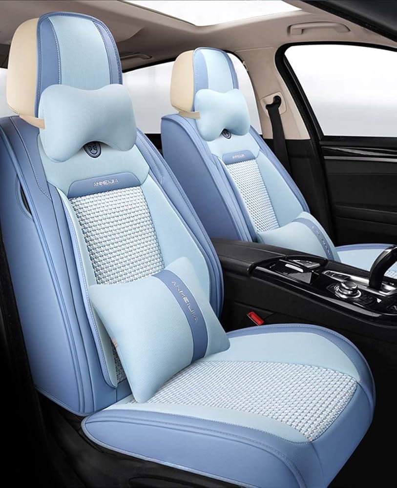 blue car seat covers