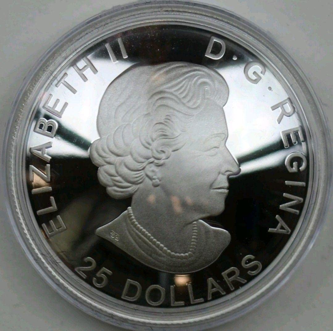 カナダ・クラシックオーナメントコイン (シルバープルーフ) 凹面鏡変形