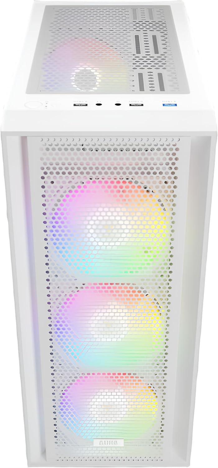 Gaming Computer Desktop Gaming PC Custom Built 8-Core RYZEN 7 CPU 4.6 Ghz Turbo 32GB RAM 1TB SSD NVME Radeon Graphics Plug and Play Tower RGB Lights PC System Windows 11 Pro