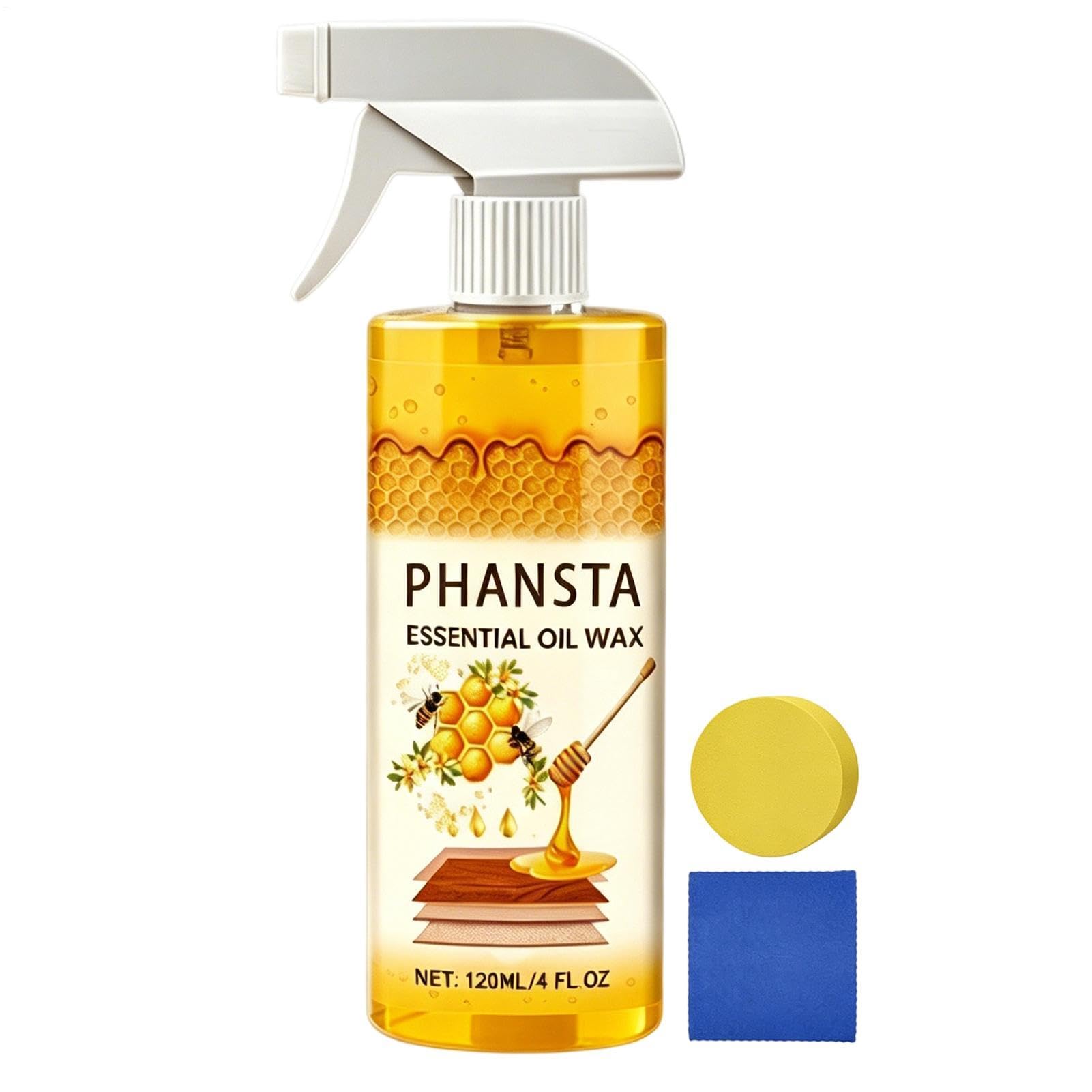 Pulidor De Madera Con De Abejas - Spray Natural Para El Cuidado De Muebles, Limpiador No Graso De 120 Ml, Restaurador De Brillo | Protección De Madera Para El Uso En Hogar Del Mant