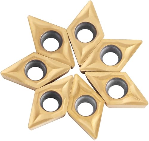 Miniatura 7 de Insertos de carburo de torno de metal, DCMT070204, insertos CNC, puntas de torno de carburo de tungsteno, herramientas de torno de acero inoxidable