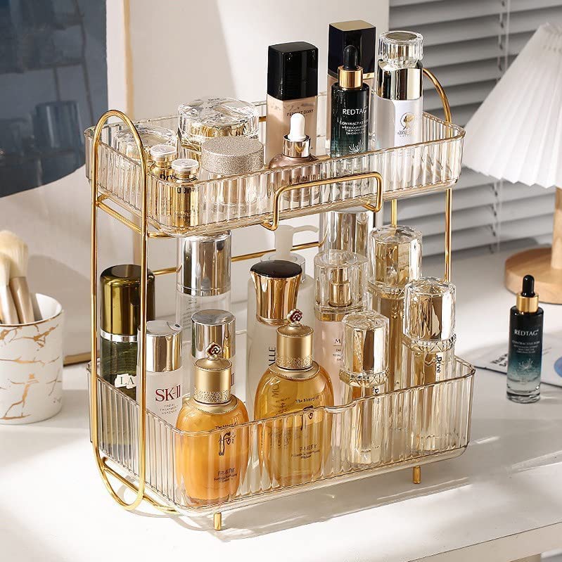 Suicune Makeup Storage Organiser Wall Hanging Skincare Organiser 3 Tiers Wall Mounted No-Trace No Drilling Spice Rack Multi-Function Cosmetic Organiser for Bedroom Bathroom Kitchen 40 * 13 * 53cm (B0C2J2RBYT) Amazon Price History, Amazon Price Tracker