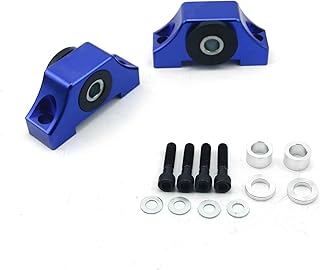 Soporte Motor Kit De Montaje De Par De Motor De Automóvil De Aluminio para Civic EG EK D15 D16 B16 B20 1992-2001 Bloque Motor(Azul)
