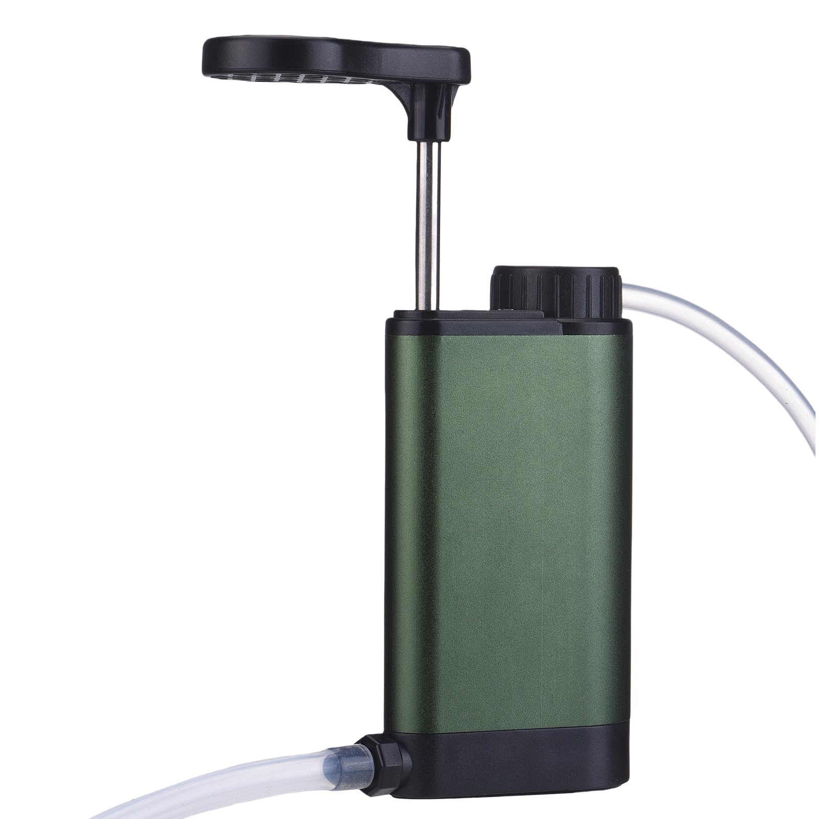 Matybobe Filtrazione Portatile Filtro di Sopravvivenza di Emergenza per Esterni di Filtro dell'Acqua Compatto Acciaio Inossidabile a velocità Rapida Leggera per la Pesca da Campeggio per (K8191)