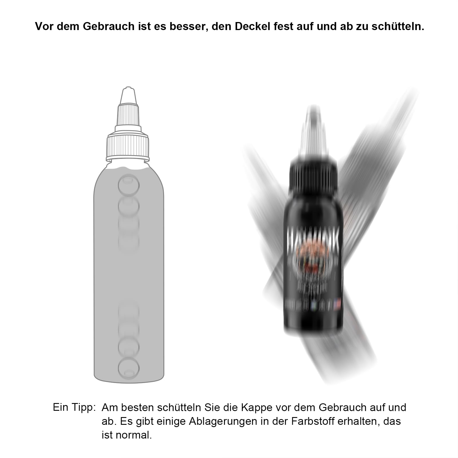 HAWINK Profesjonalna farba do tatuażu Black Tattoo Ink Czysta czerń 1 butelka 30 ml TI203DE-30-001