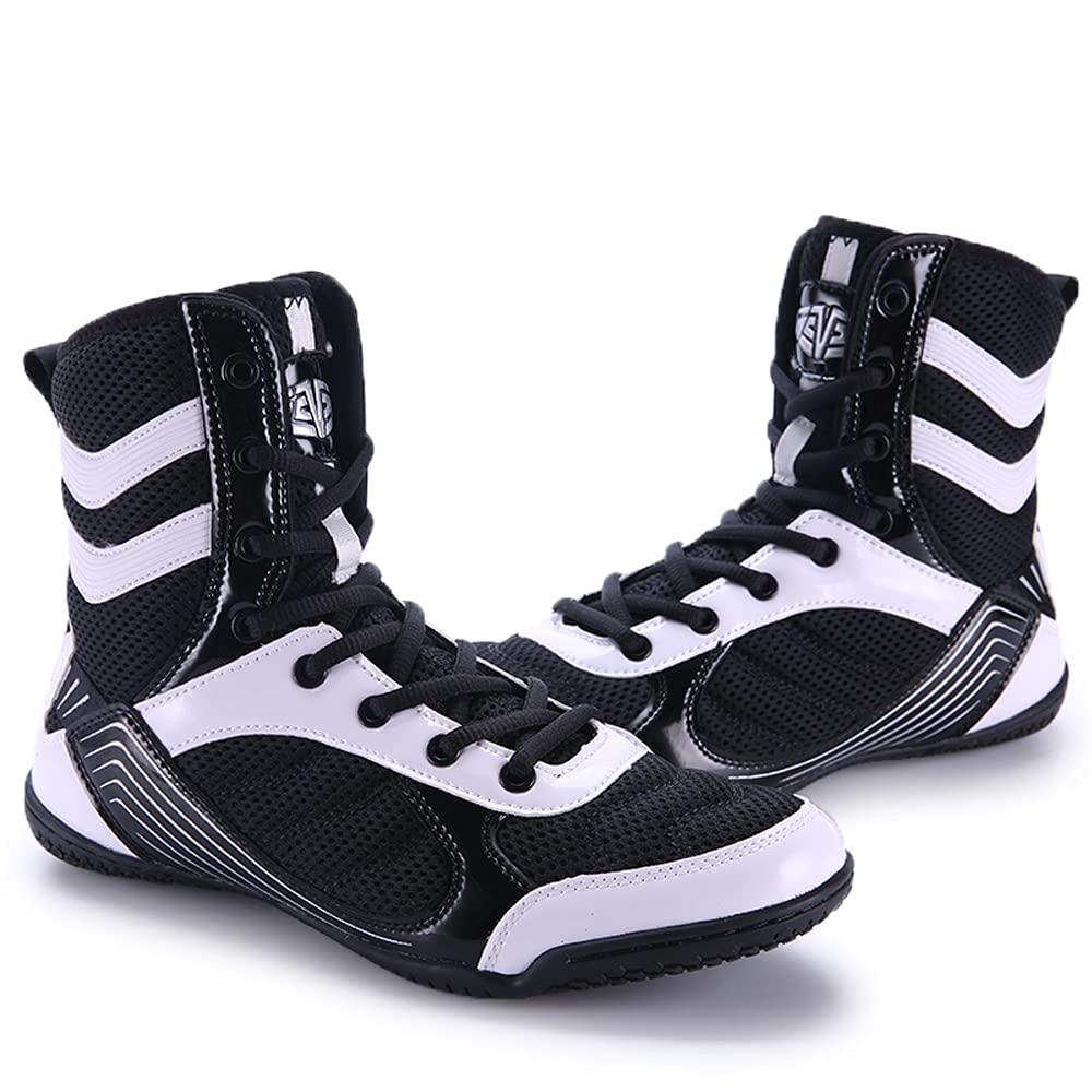 Scarpe da Boxe da Uomo e da Donna comode e Traspiranti Scarpe da Wrestling Scarpe tozze