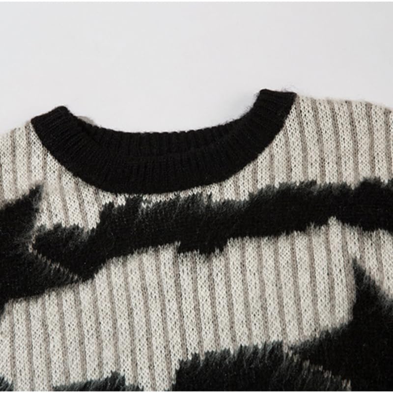 Emo Sweater Gothic Sweater Y2k Star Womens Men Punk Oversized Ripped Pullover Loose Knit Sweaters Emo Cloth Gothic Clothes2