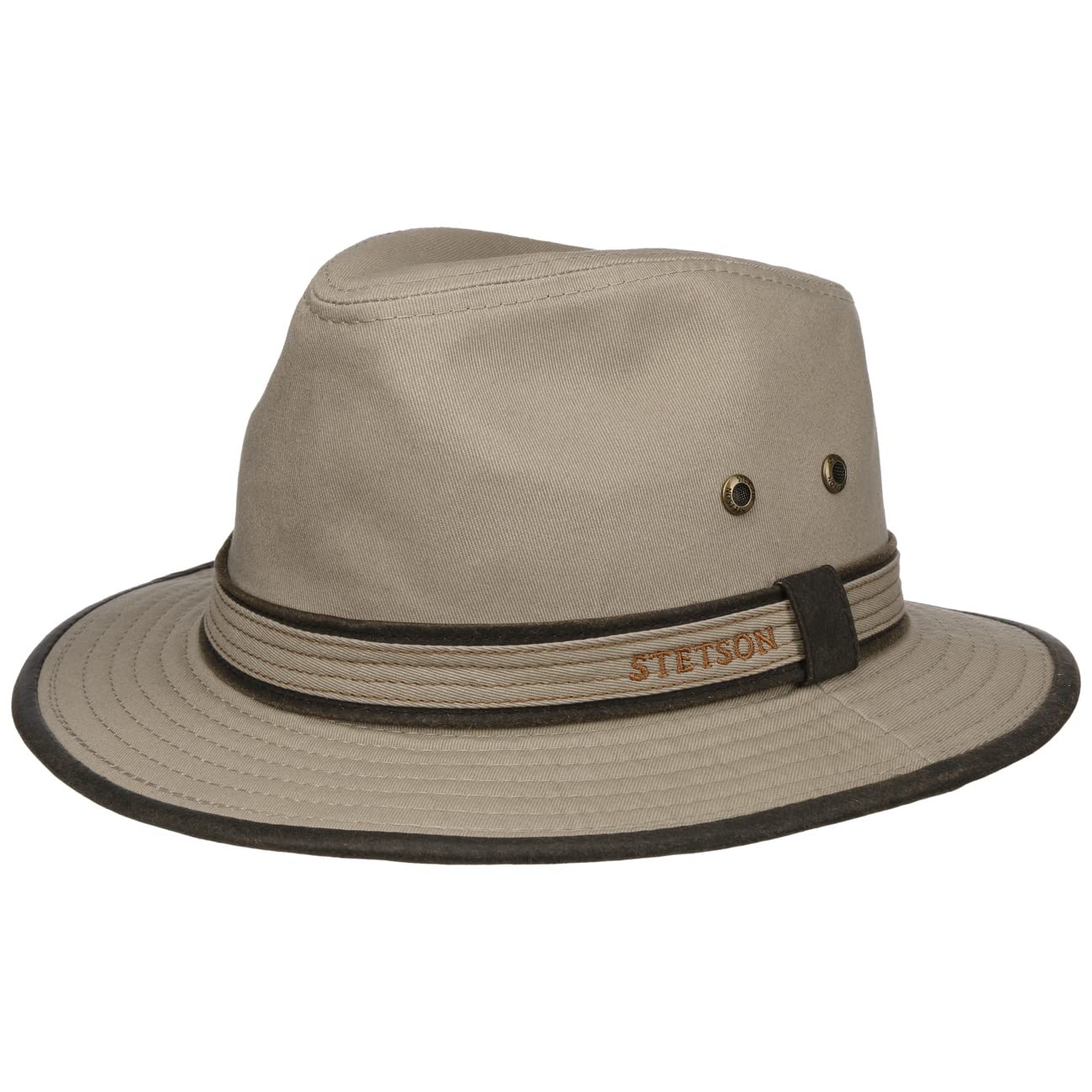Stetson Sombrero de algodón AVA Hombre/Mujer - Sombrero de Tela con protección UV - Sombrero de Sol - Sombrero de Verano - Traveller Primavera/Verano
