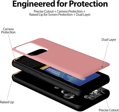 Miniatura 144 de GOOSPERY Parachoques magnético para puerta compatible con Galaxy S23, tarjetero tipo cartera, cierre automático, protección de doble capa resistente