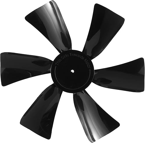 Miniatura 2 de RecPro Ventilador de repuesto RV de 6 pulgadas para rejillas de ventilación de techo, color negro, compatible con heng