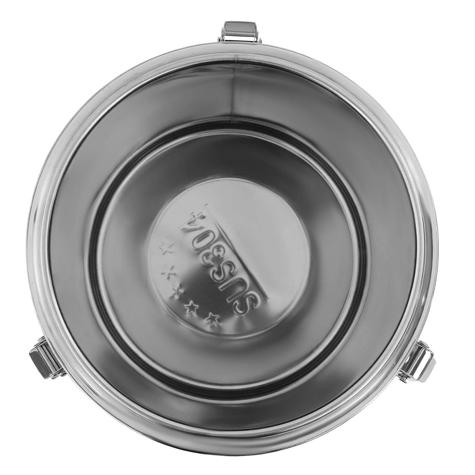 Cubo aislado con tapa, cubo aislado de acero inoxidable, contenedor de sopa, transportador de sopa aislante, para restaurante, cafetería y banquetes (20 L)