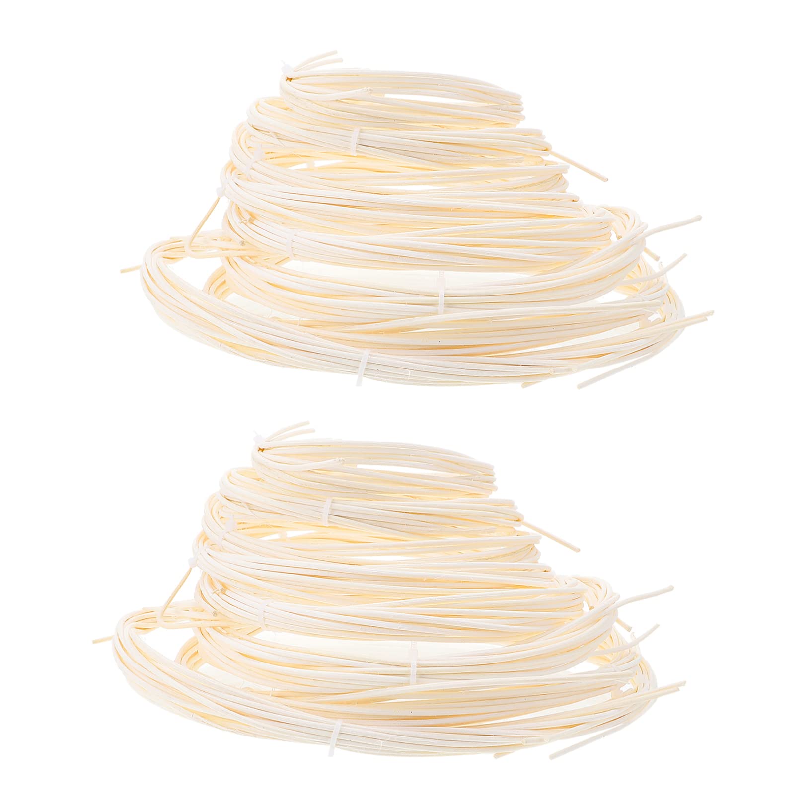 Couronnes de vigne en rotin tressé beige pour guirlandes de mariage bohème | 4 pièces