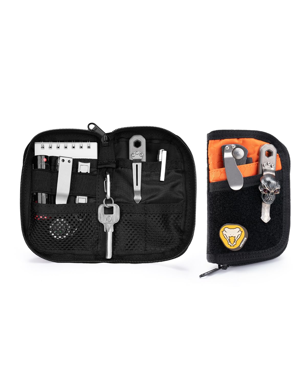 VIPERADE VE10 Tool Pouch with 7 Pockets,Small EDC Pocket Organizer for Men,Utility Pouch for Multitools, Nylon Compact Organizer