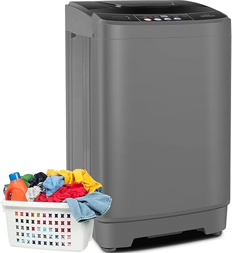 Nictemaw Lavadora portátil, capacidad de 20 libras, lavadora portátil completamente automática, combo de lavadora y secadora de 2.8 pies cúbicos con
