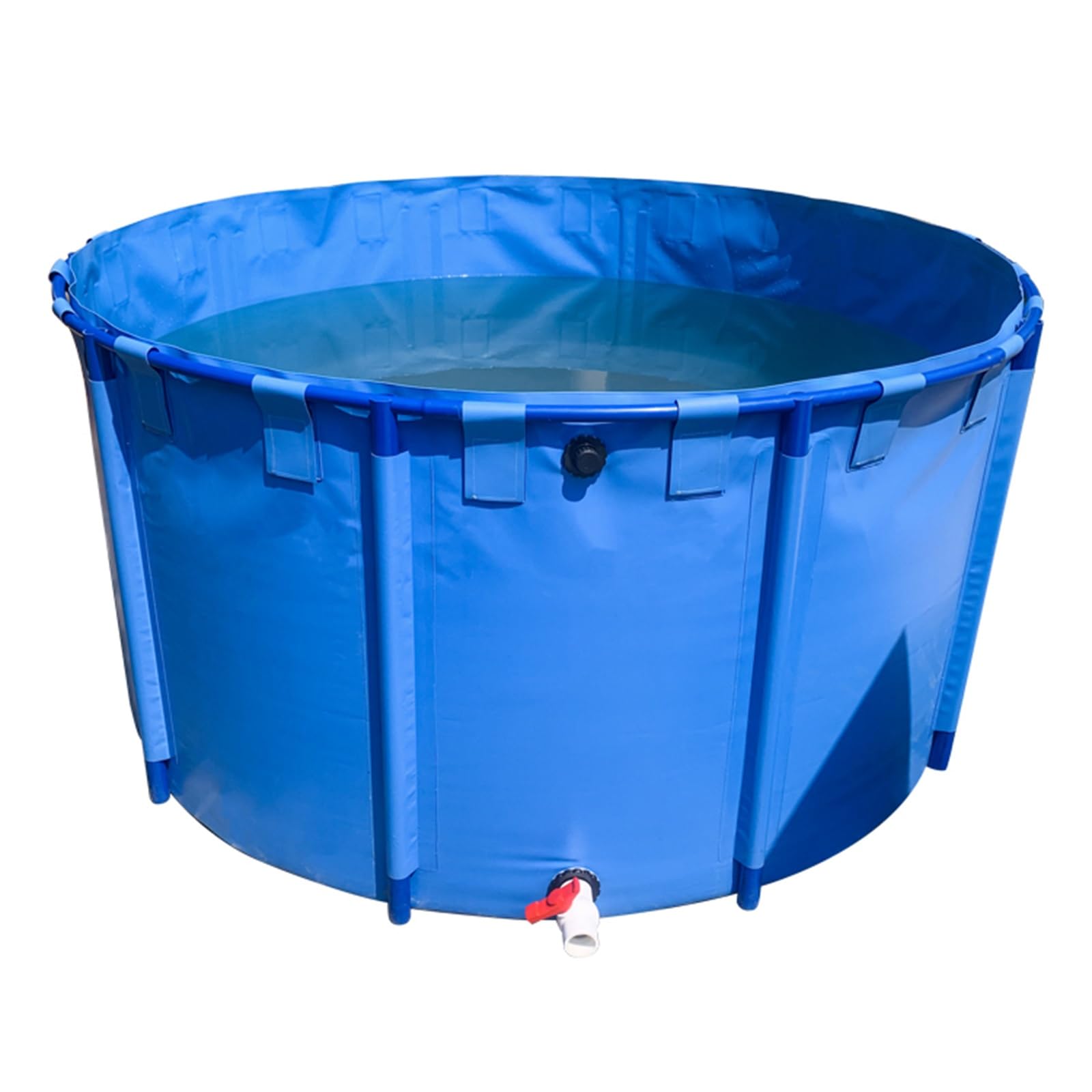 Piscina de plástico con marco redondo – Piscina duradera sobre el suelo para niños, adultos y perros, también se puede utilizar como estanque Koi o depósito para patio trasero, jardín y acuicultura
