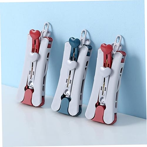 Miniatura 5 de Percha plegable para ropa de secado de ropa, colgadores plegables de viaje con clips, perchero plegable para secadora de ropa de viaje, accesorios