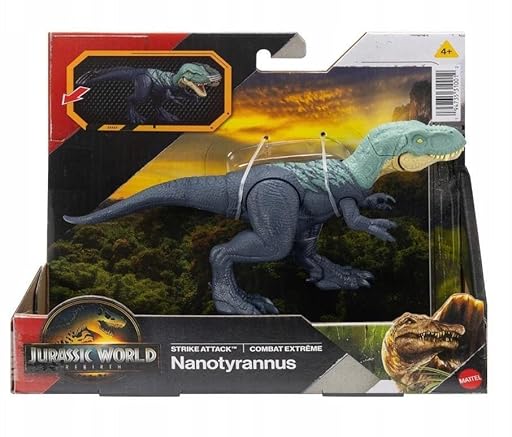 Rebirth Strike Attack Nanotyrannus - Juguete de dinosaurio único, auténtico y posible de Jurassic World | Ya disponible en tu tienda friki favorita! En mundofriki.es!