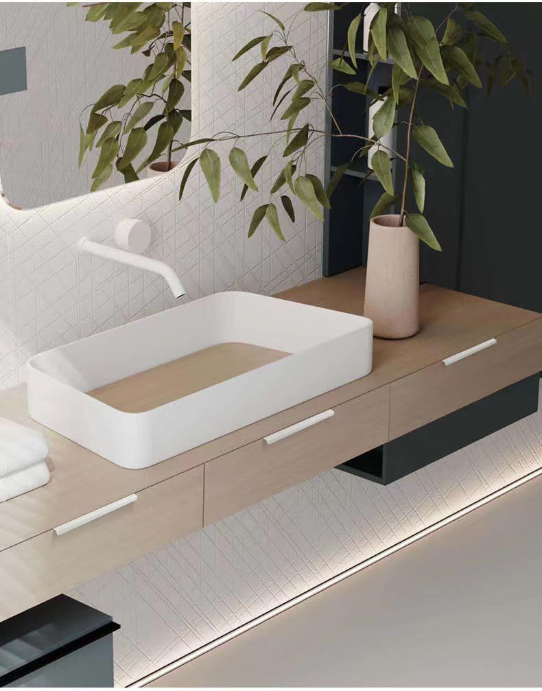 Tiradores Ocultos para Muebles 12 cm Blanco - Tiradores Invisibles para Puertas y Armarios de Cocina