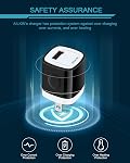 USB Plug chargeur mural, bloc de recharge rapide, AILKIN 5Pack 1A 1-Port Boîte à briques pour rechargeur d'adaptateur de puissance iPhone 17 16 15 14 13 12 Mini Pro Max/11/XR, iPad Téléphones pro/aériens, téléphones cellulaires USB Un cargador de prise