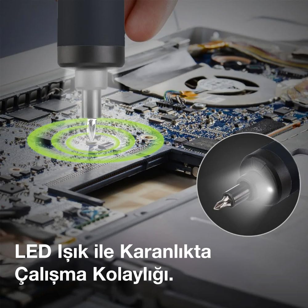 CAT DX1110 - Destornillador inalámbrico inteligente (3,6 V/1,5 Ah Li-ion + 26 puntas