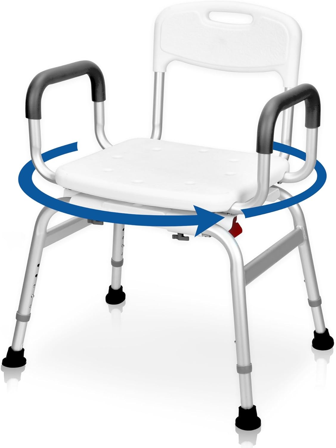 Sangohe Shower Chair for Inside Shower - 360? Swivel Shower Chair - Heavy Duty Shower Seat with Back - Shower Chair for Bathtub with Arms for Handicap - Shower Seats for Elderly, 788A