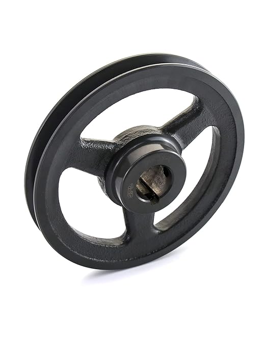 QWORK Single Groove Web Sheaves, 5.95" OD 1" Bore V-Belt Sheave for V-Belt, AK611
