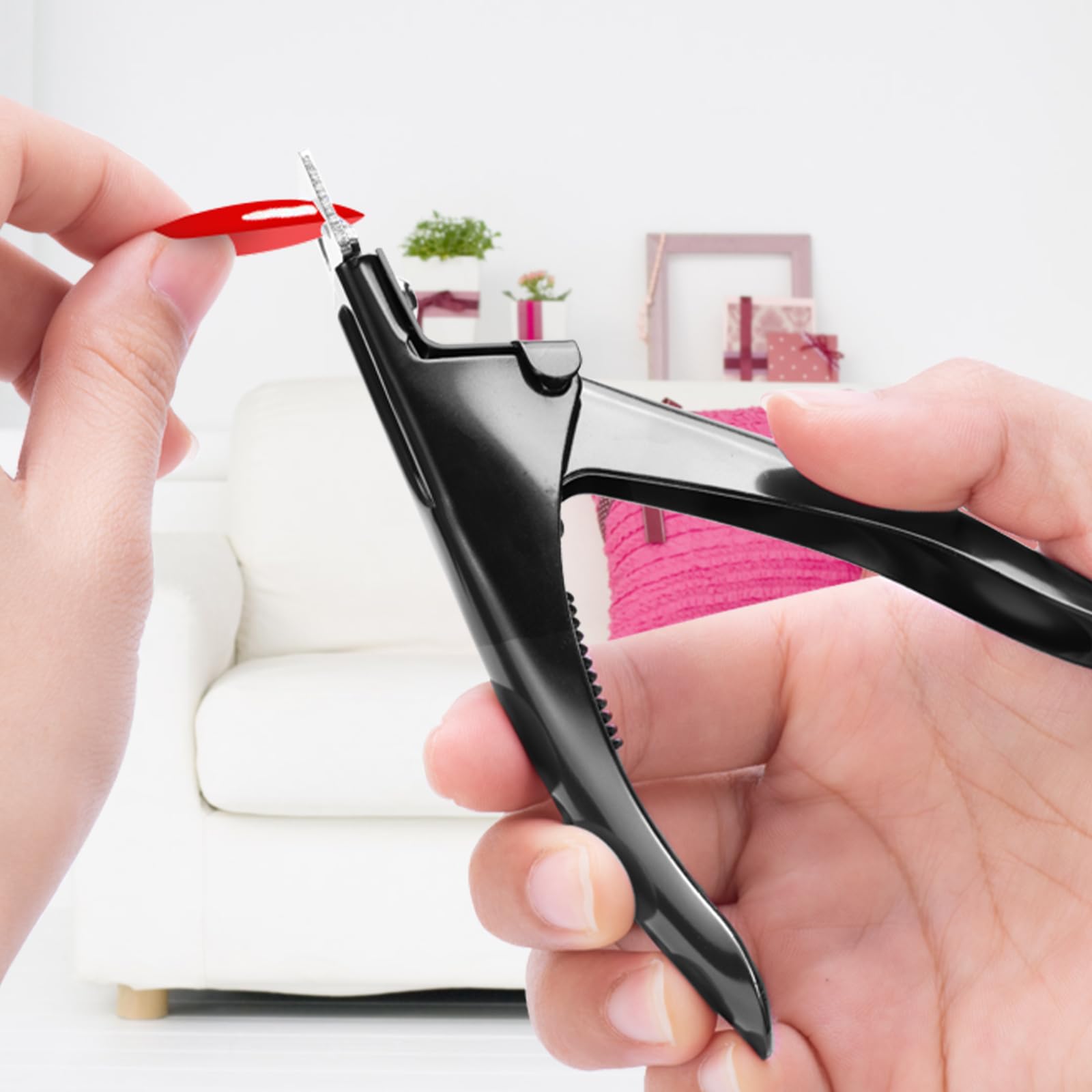 Acrylic Nail Clippers Professional Nail Clippers Cutters for Acrylic Nails Fake Nail Tips Adjustable Stainless Nail Trimmer Manicure