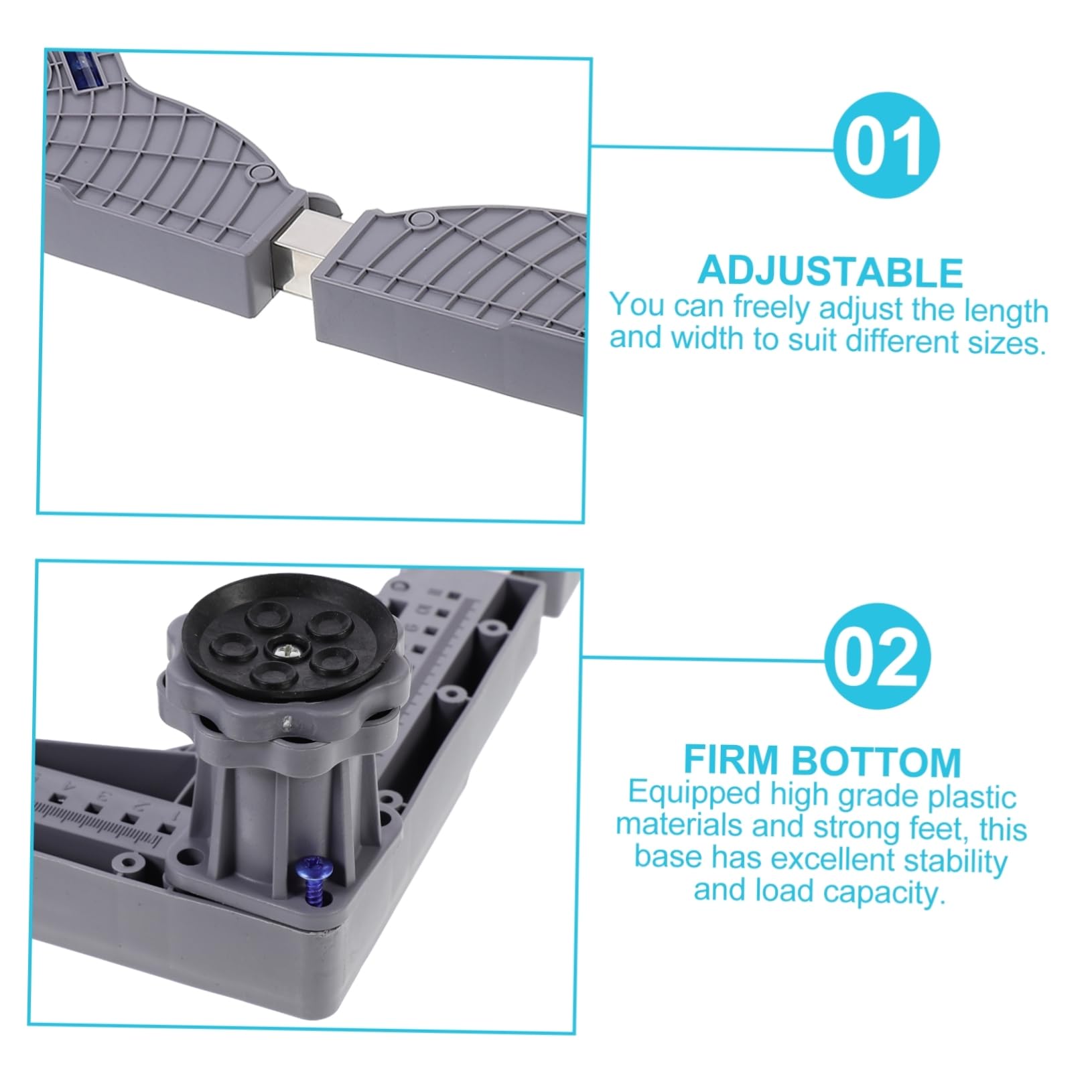 Base del Electrodoméstico Ajustable de Plástico para Lavadora