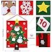 OurWarm PartyTalk Felt Christmas Tree Snowball Toss Game for Kids, Christmas Games for Adults and Kids Party Decorations, Christmas Kids Gifts with 3 Snowballs