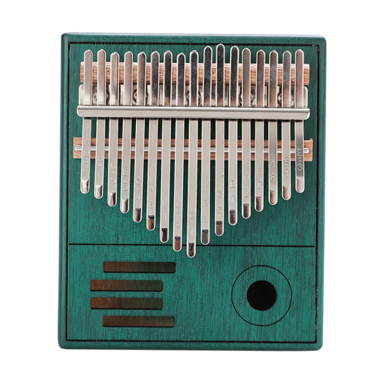 Holibanna 1 Set Keys Portable Kalimba Thumb Piano Lightweight Musical Instrument for Adults Comfortable Arc Design Veneer Finish for Smooth Play Experience Blue Color
