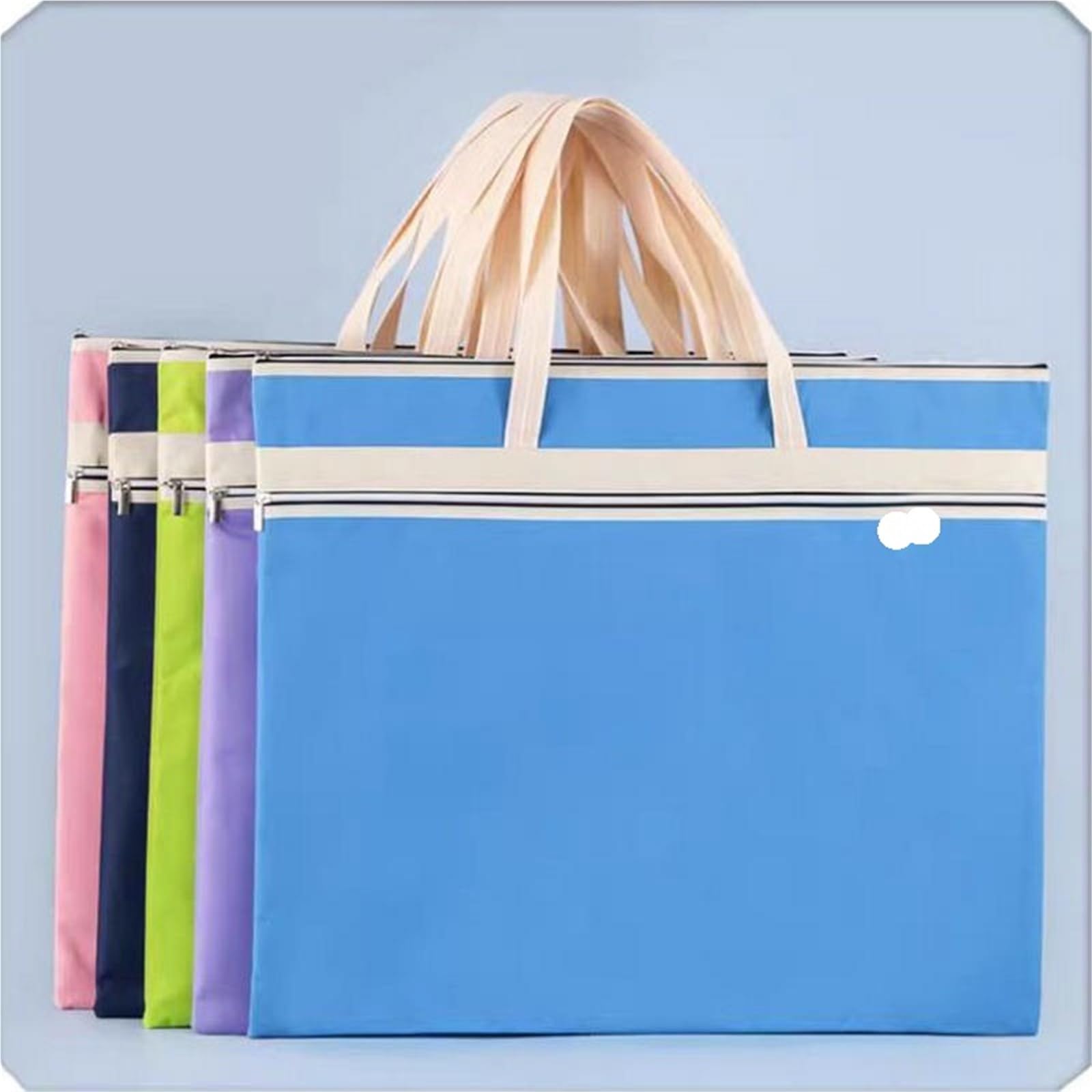 BoîTe De Rangement pour Portfolio Artistique Grand fourre-Tout A2 Sac d'art for Artistes de Portefeuille Travail Dessin for matériel Artistique Peinture Portable(Pink)