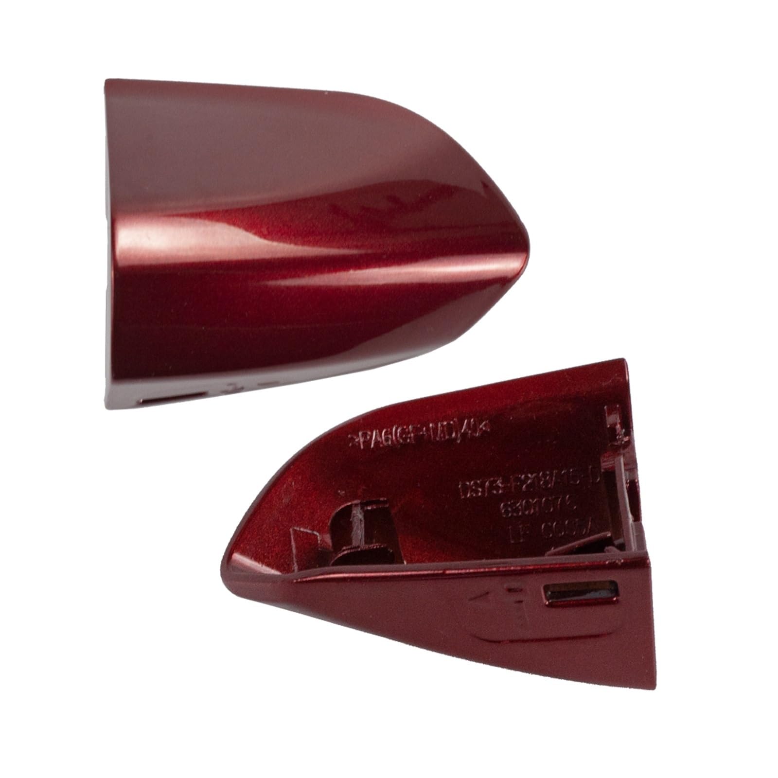 Asddllnn Red Exterior Sliding Door Handle For Ford For Mustang 2015-2020 Car Lhd Exterior Door Handle Cover Cap Fr3z-63218A15-Acptm(Red)