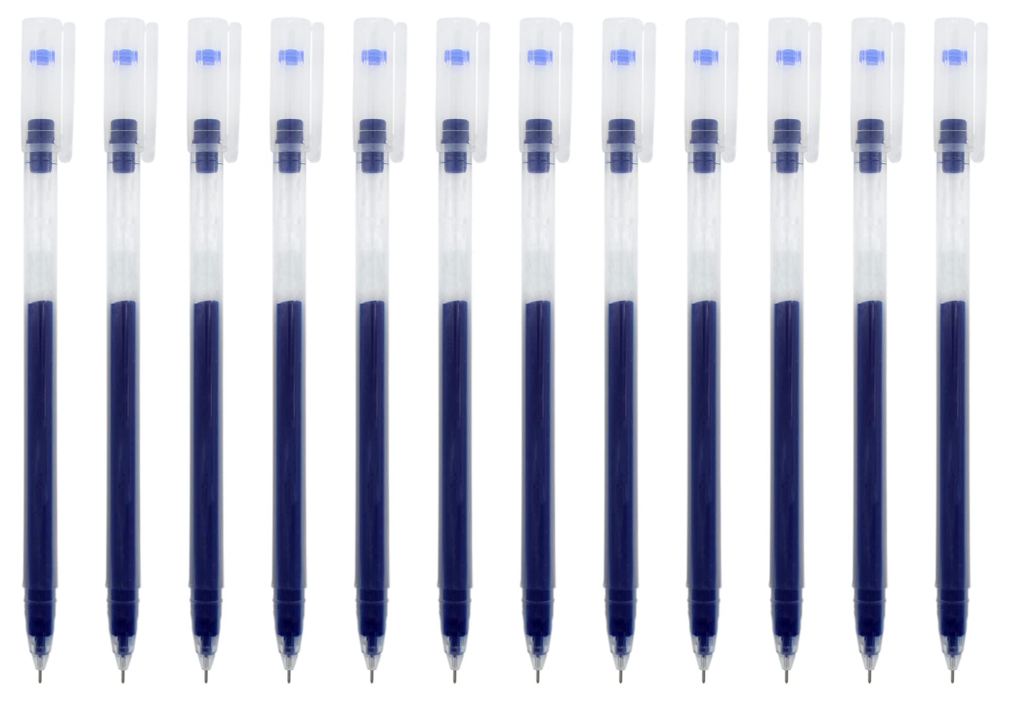 Gullor Slender Gel Ink Rollerball Pen, Quick Drying Ink Pens Fine Point, Office School Stationery Supplies, Blue Ink, 24 Pieces - Image 2