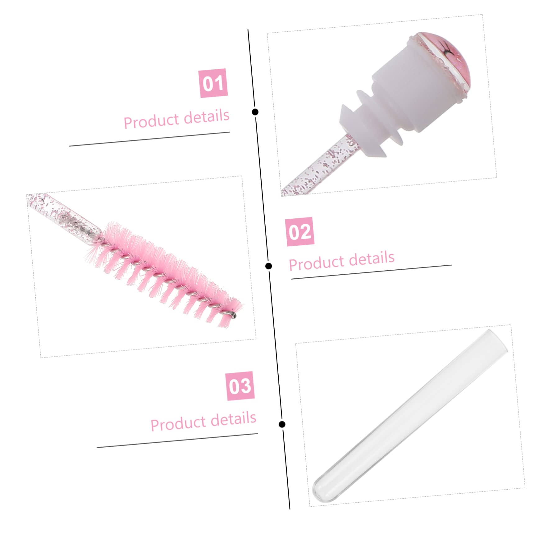 Didiseaon Mascara Spoolies Brush Set 10pcs One-off Eyelash Makeup Brush for Lady Easy to Carry Makeup Tools