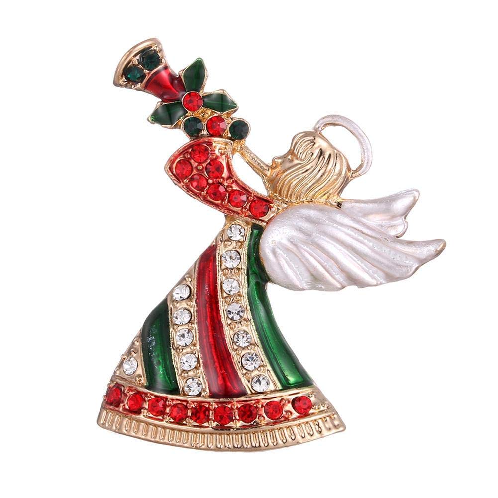 Broche de Noël pour femme pour sublimer une robe noire unie sans changer de garde-robe