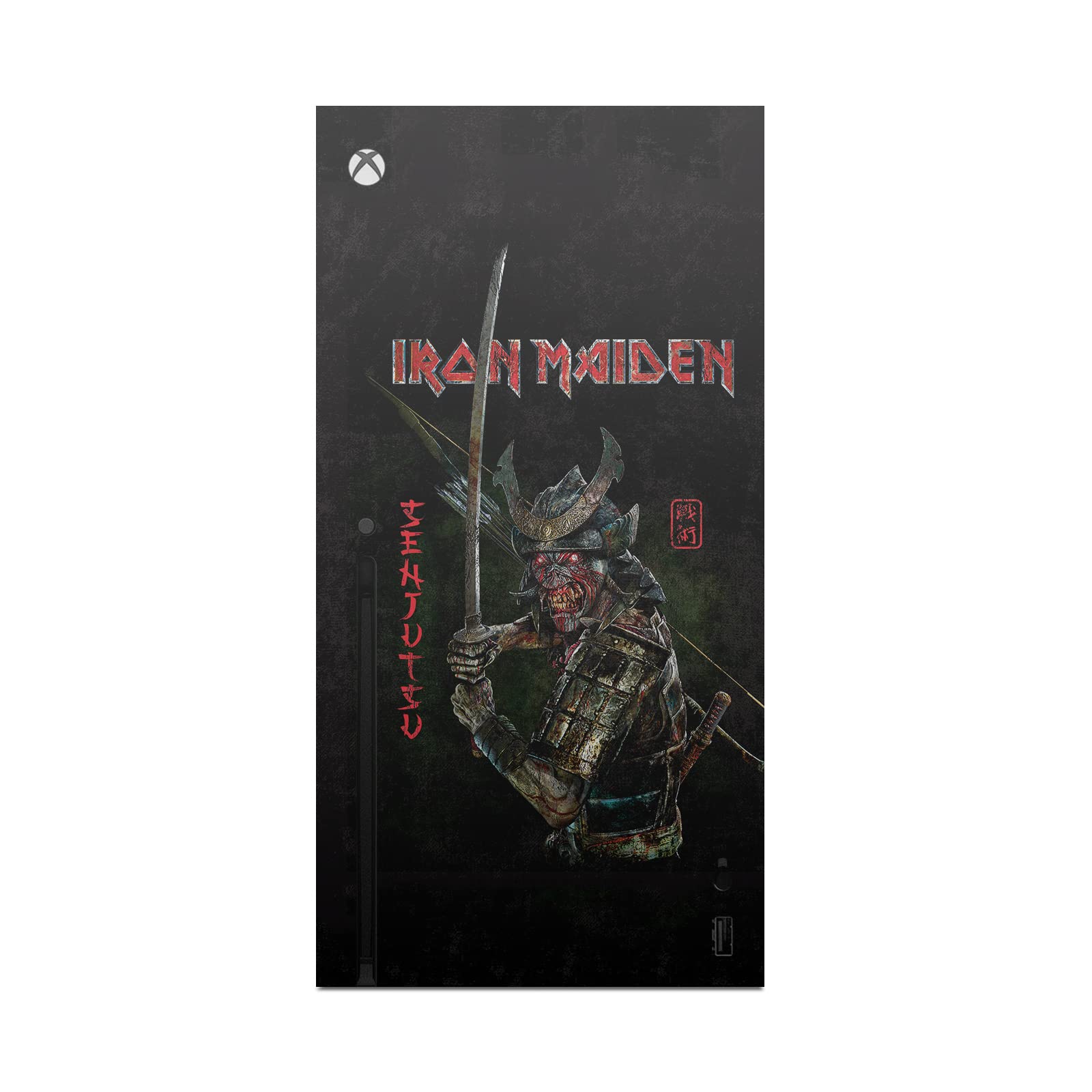 Head Case Designs sous Licence Officielle Iron Maiden Senjutsu Couverture d'Album Art Graphique Vinyle Autocollant De Jeu Peau Autocollant Couverture Compatible avec Xbox Series X Console