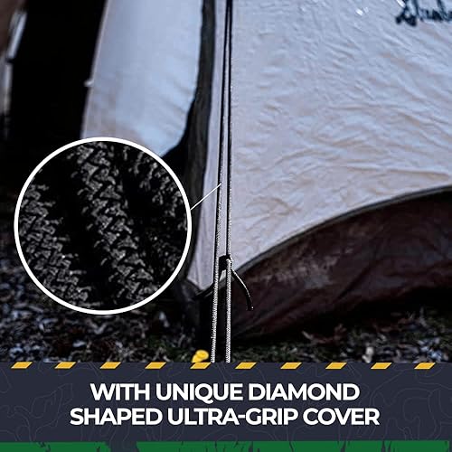 Miniatura 7 de Cuerda de choque (0.12 pulgadas - 0.5 pulgadas) con agarre de diamante  SGT Knots  cuerda elástica negra  reemplazo 100%, elástica, absorción de