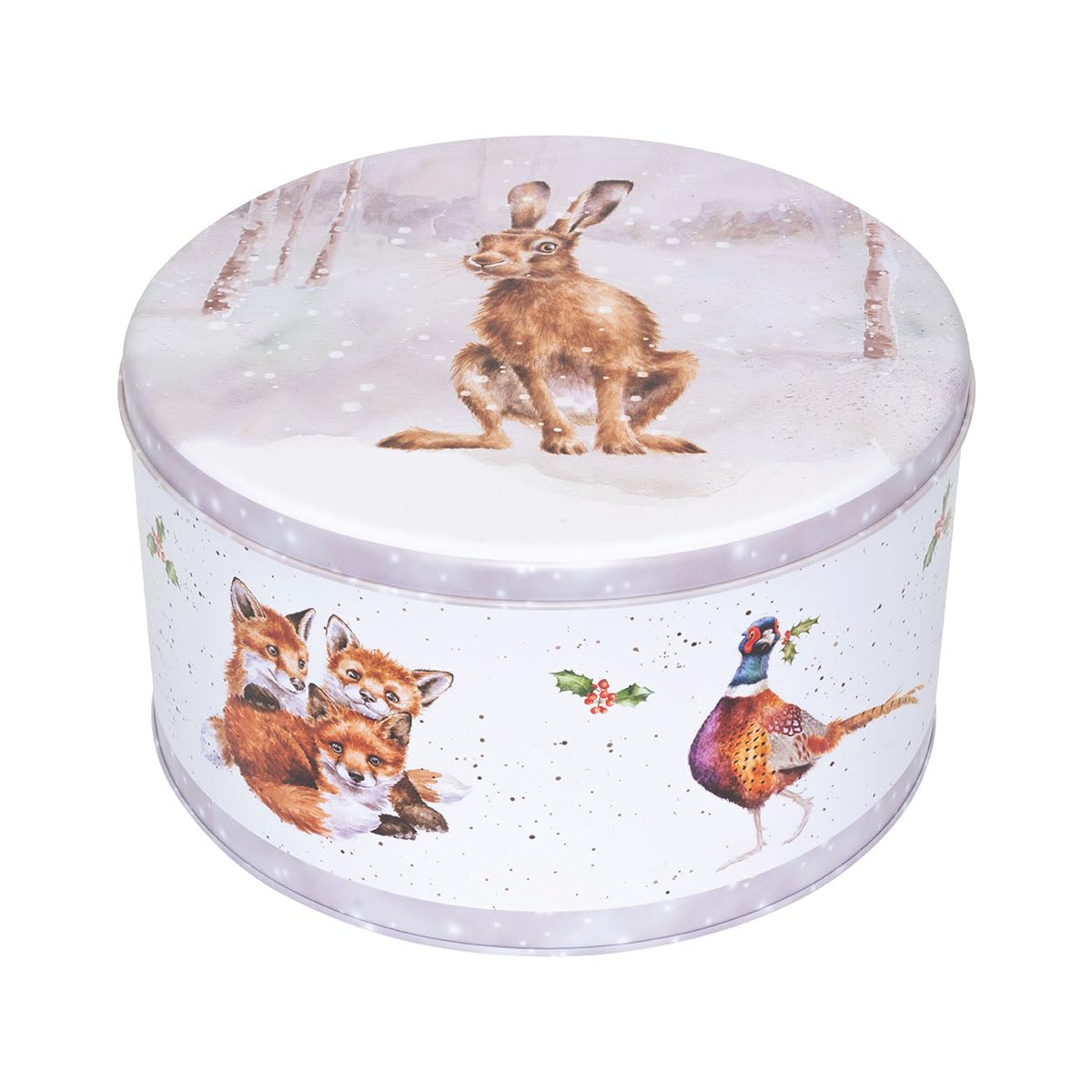 Wrendale Designs - Winter Woodland' Woodland Animal Christmas Round Tin