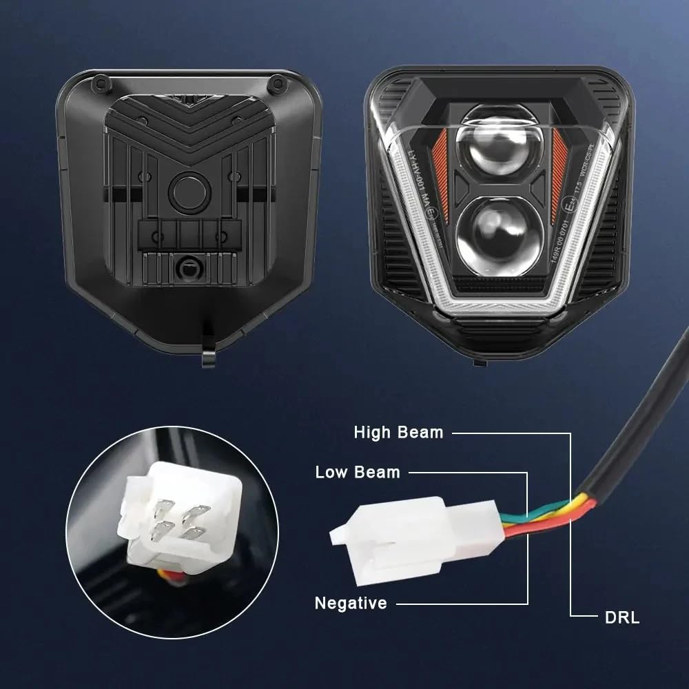 Faro LED Moto Compatible con Husq&varna TE FE TC FC 125 250 300 350 450 501 701 250i 300i faro delantero de motocicleta luz LED